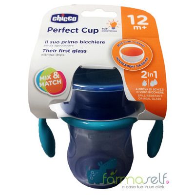 Chicco Tazza Perfect 12m+ azzurra 200ml